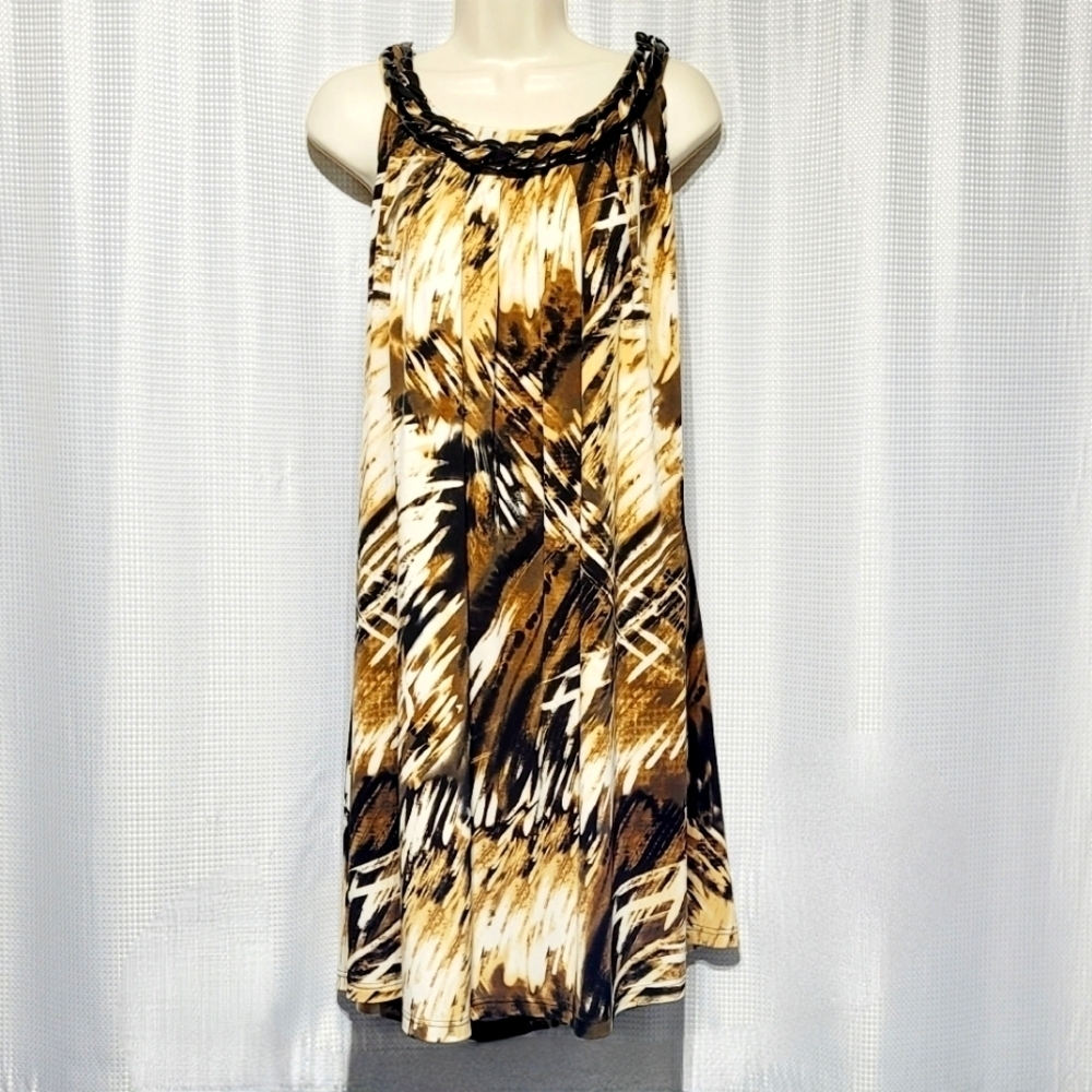 Kathy Roberts Splash of Brown Midi Dress (18)